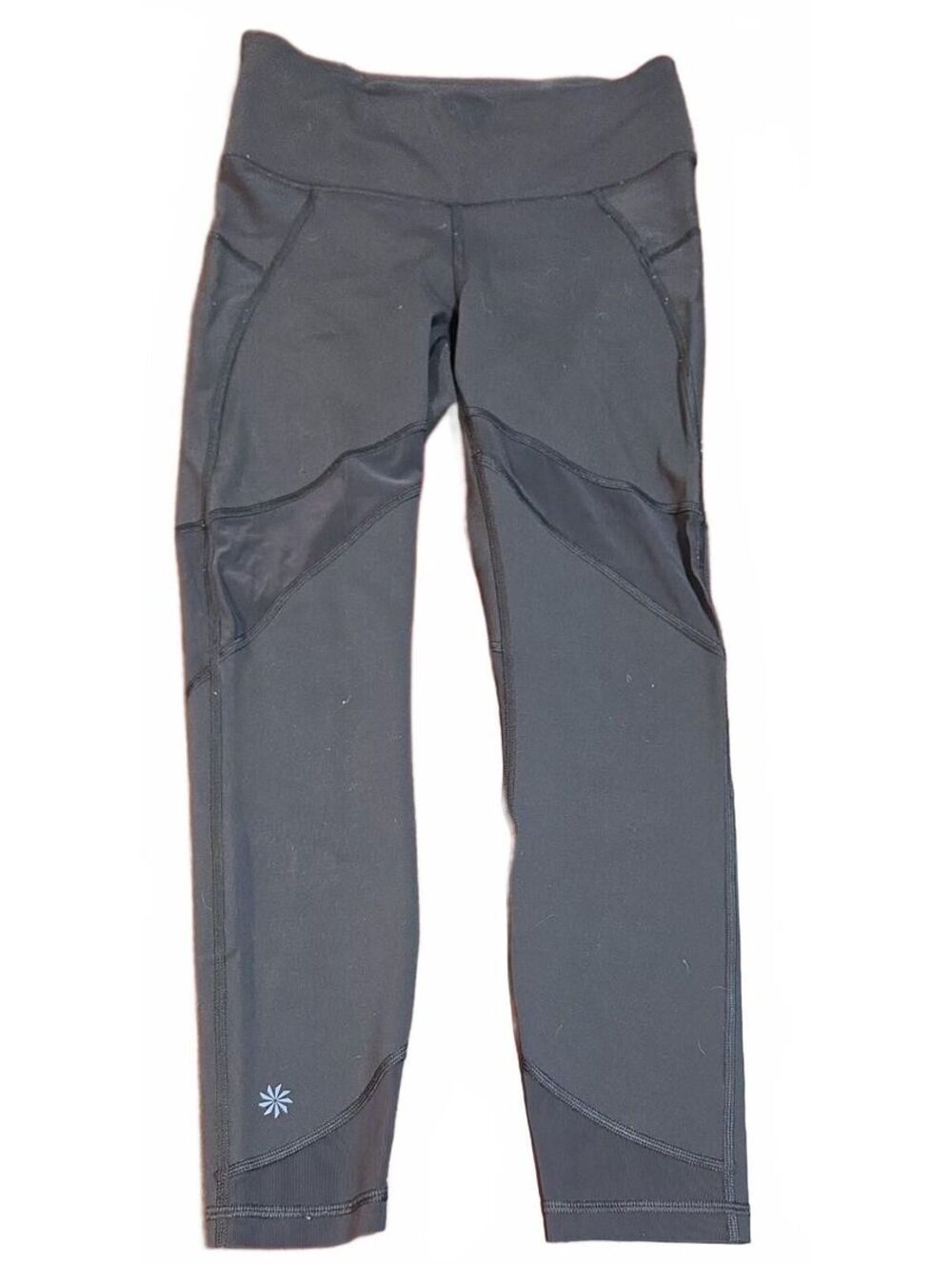 Athleta Mesh insert  Black Leggings Small